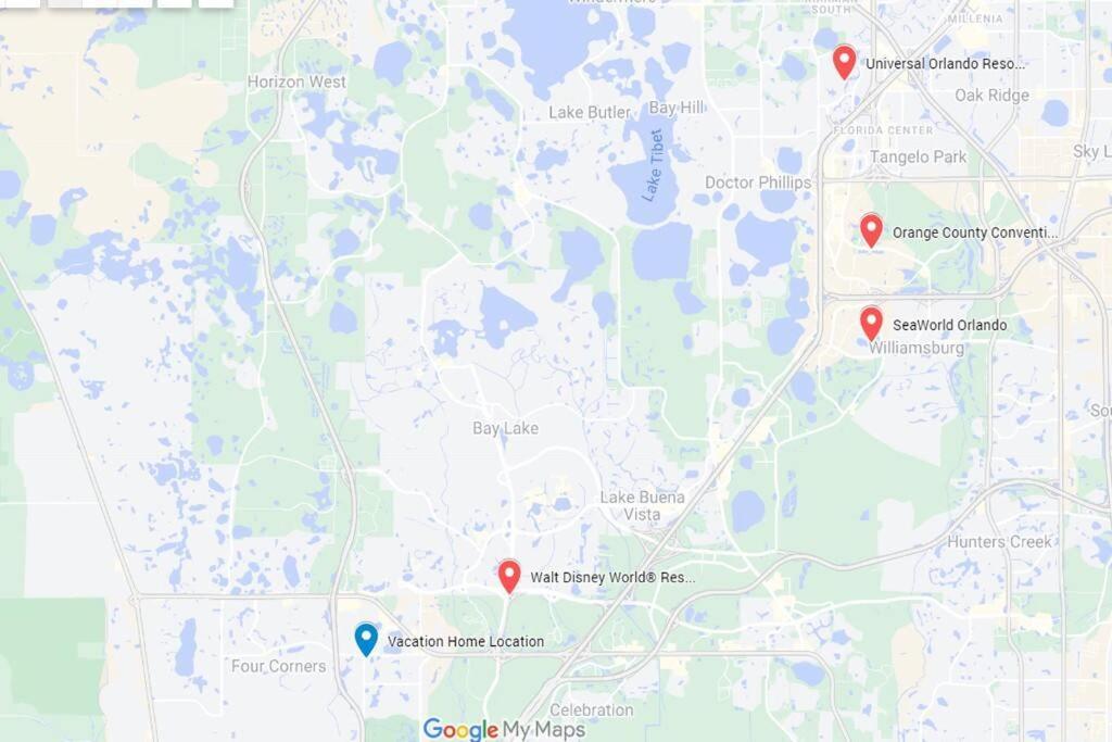 אורלנדו The Marvel Mansion 5Br Pool Home Near Disney World מראה חיצוני תמונה